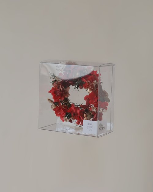 歷歷可鼠 xuli.96 【聖誕禮盒】xuli.96 可愛小巧 永生花花圈