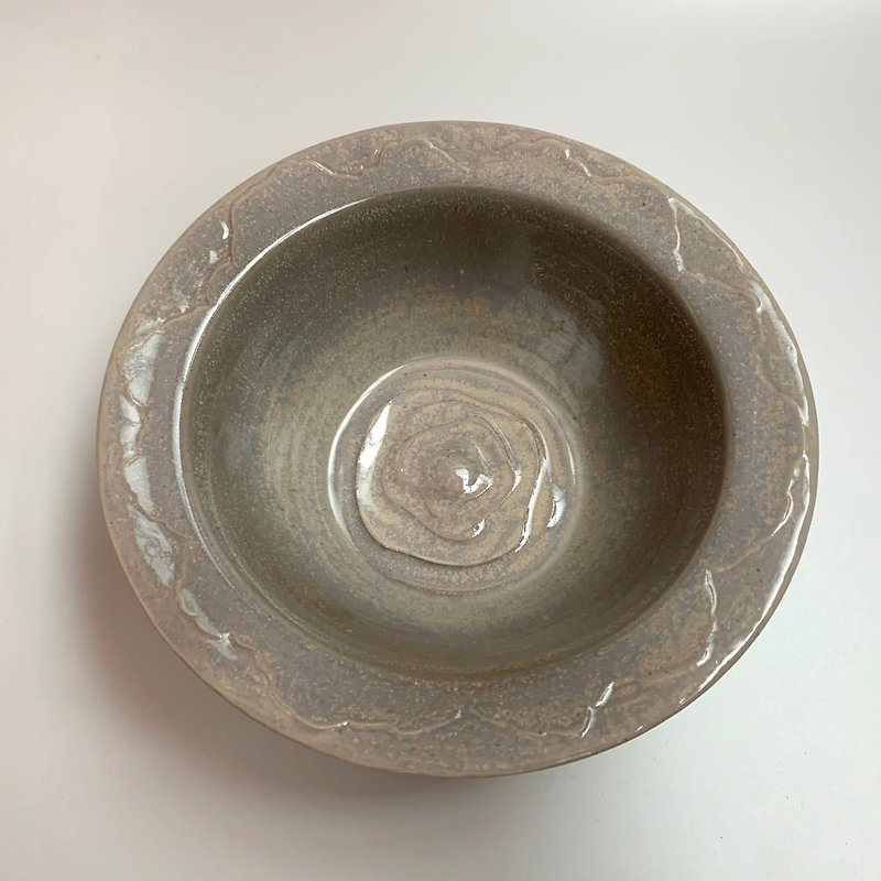 クチナシ大きなボウル/花粉を振りかける - 茶碗・ボウル - 陶器 