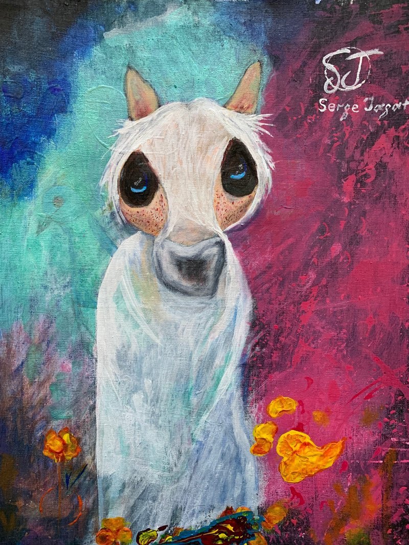 Interior painting Lil Horse Art 小馬 原畫 - 壁貼/牆壁裝飾 - 壓克力 多色