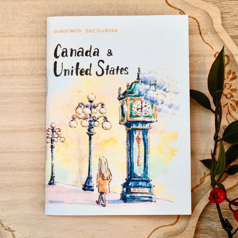 冰瑩旅行手帳 - 加拿大+美國【迷你復刻畫集zine】 - 刊物/書籍 - 紙 