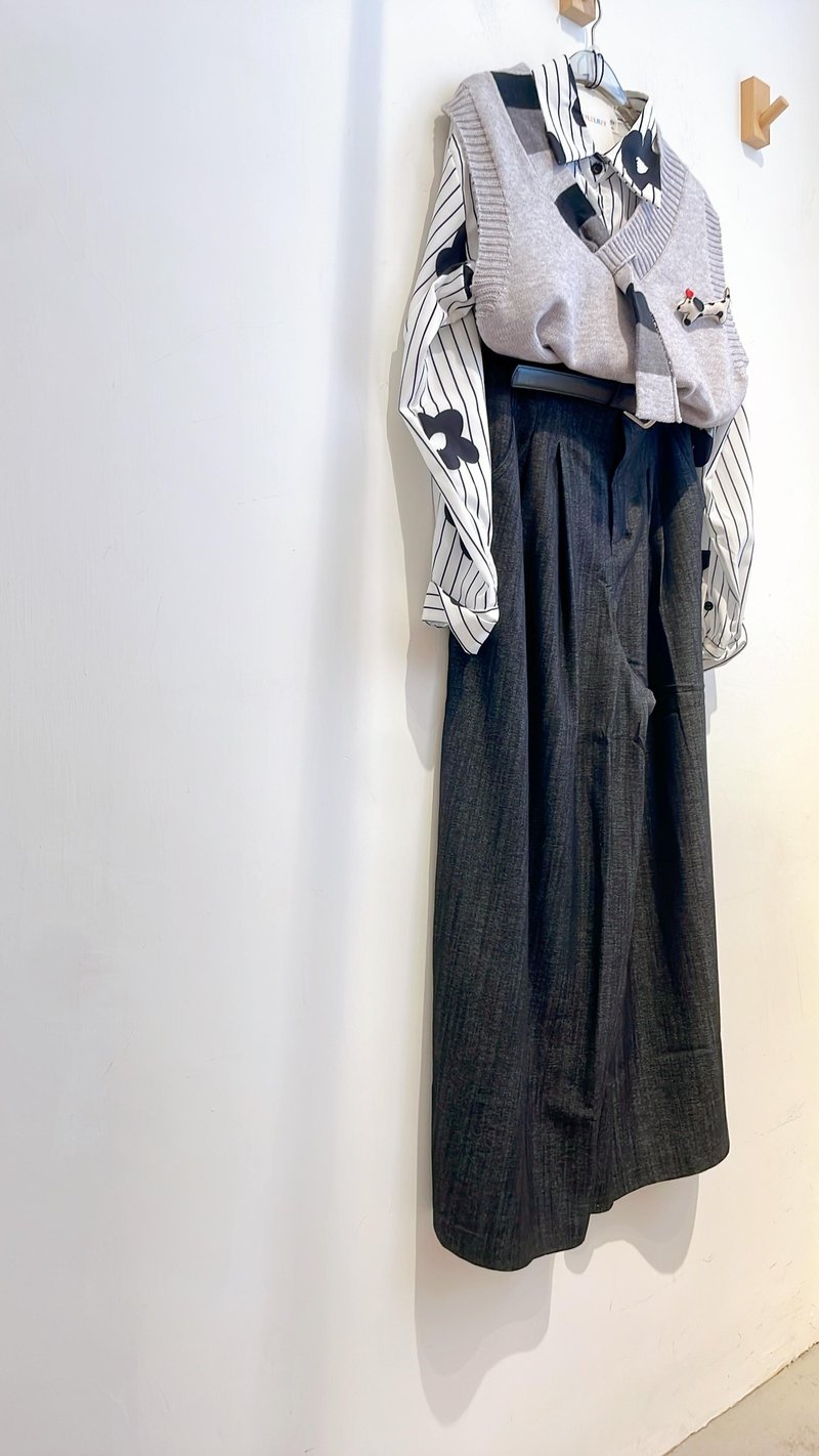 2025FW Grey Playful Vest Top - Women's Vests - Other Materials 