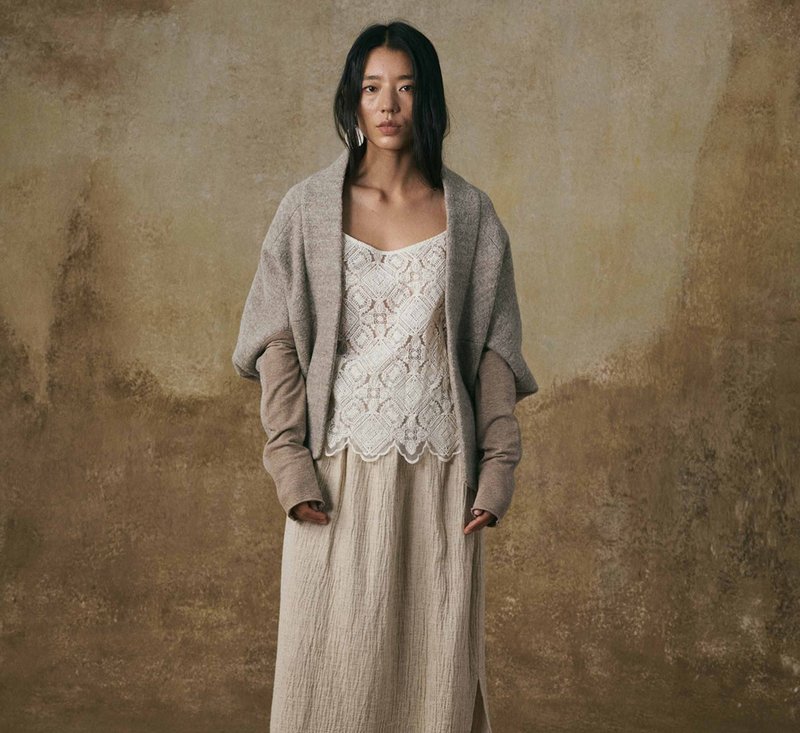 【毛兩穿】新中式復古 解構拼接短外套 - 女大衣/外套 - 羊毛 灰色