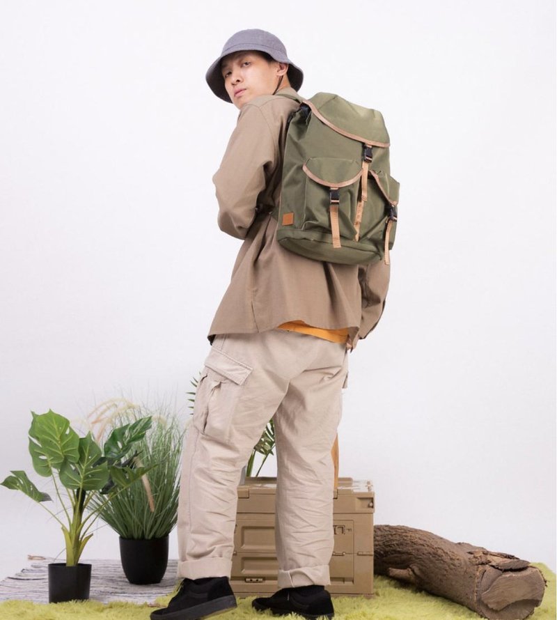 【RITE】W05莫蘭迪系列 黛栗包Daily Bag－3色 後背包 筆電包 束 - 後背包/背包/書包 - 防水材質 多色