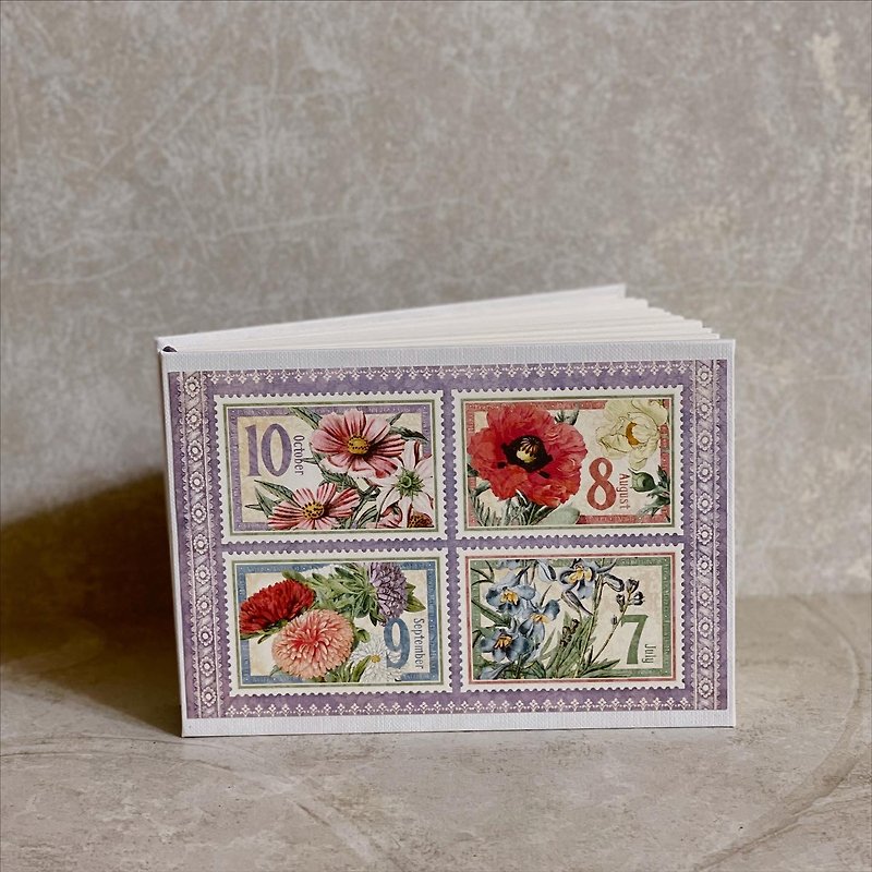 Flower Series French Handmade Book - สมุดบันทึก/สมุดปฏิทิน - กระดาษ 