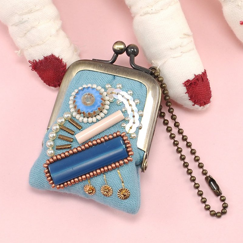 tiny purse for rings and pill,coins,accessories,bag charm purse blue purse 25 - กระเป๋าเครื่องสำอาง - พลาสติก สีน้ำเงิน