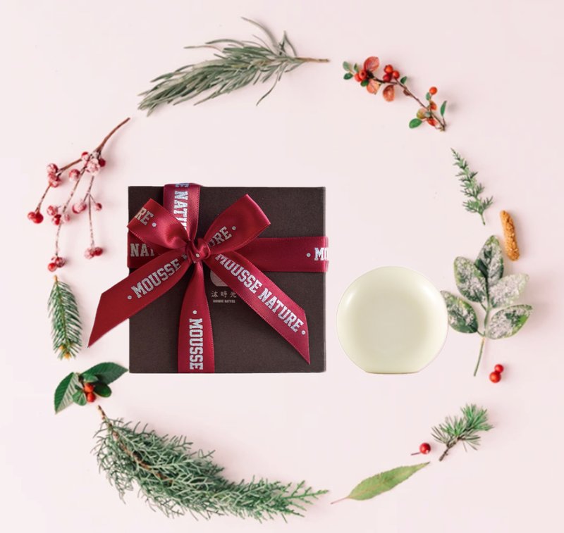 [Christmas Gift Box] Hot Spring Loofah Collagen Soap/Exfoliation/Moisturizing/Whitening/Dry/Medium/Mature Skin - ผลิตภัณฑ์ล้างมือ - วัสดุอื่นๆ ขาว