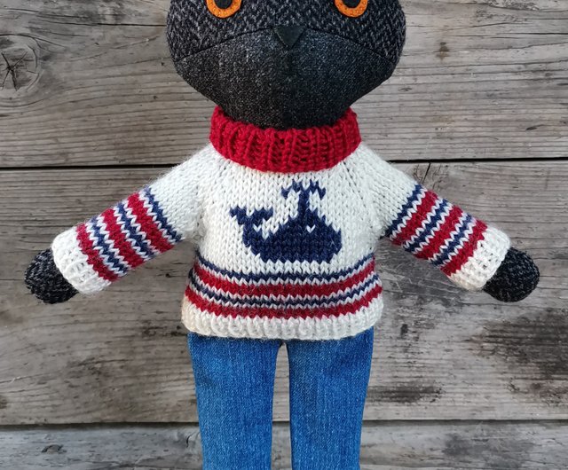 ハンドメイドぬいぐるみ】黒毛玉くん ハンドメイドぬいぐるみ】黒毛玉