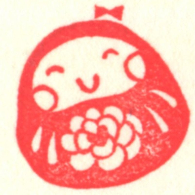 Dreaming Glasshouse | Hand Engraved Stamps | Cork Little Gods Series - Flowers - ตราปั๊ม/สแตมป์/หมึก - ยาง สีแดง