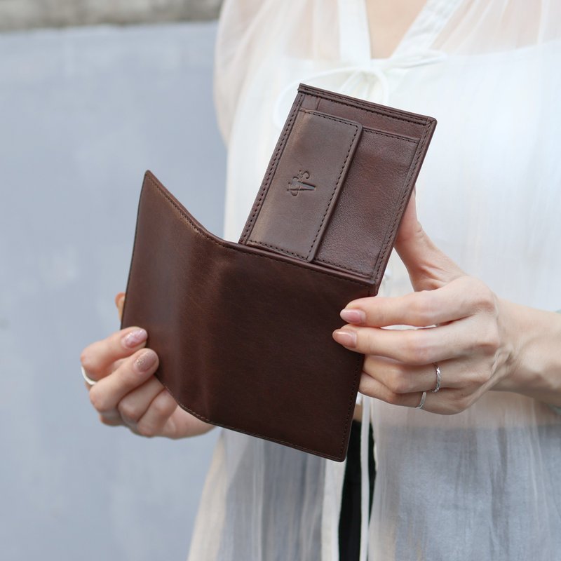 【客製化禮物】真皮男仕皮夾/折疊短夾 3色 生日禮物 聖誕節禮物 - 錢包/皮夾/長短夾 - 真皮 多色