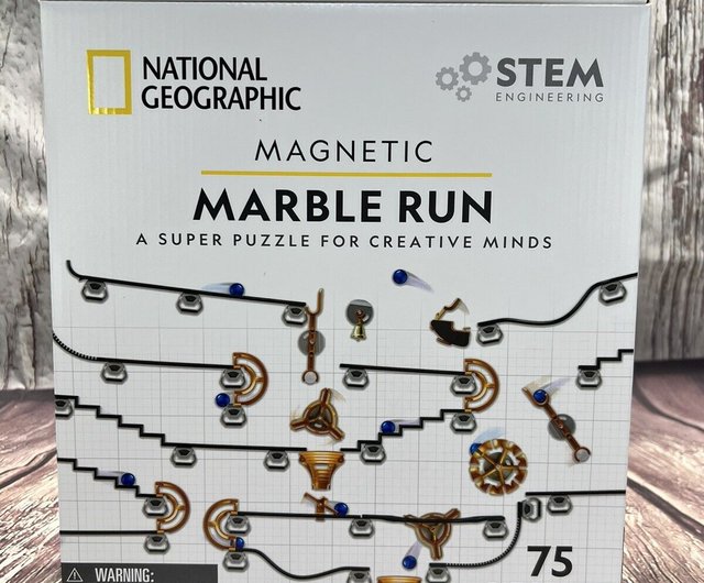 NATIONAL GEOGRAPHIC National Geographic Magnetic Marble Mechanical Maze 75- piece Set - Shop googoogaga-steam Kids' Toys - Pinkoi