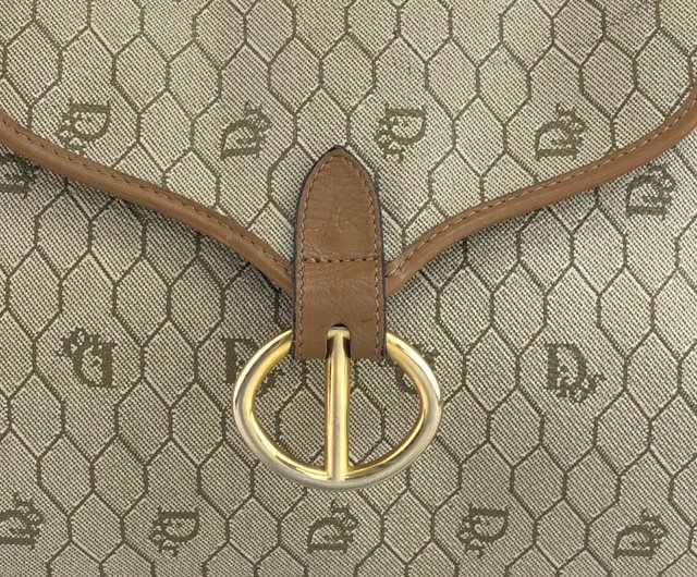 Dior ディオール レザー ショルダーバッグ ヴィンテージ ハニカム CD 日本直送 名牌中古包 】Christian Dior クリスチャン ディオール