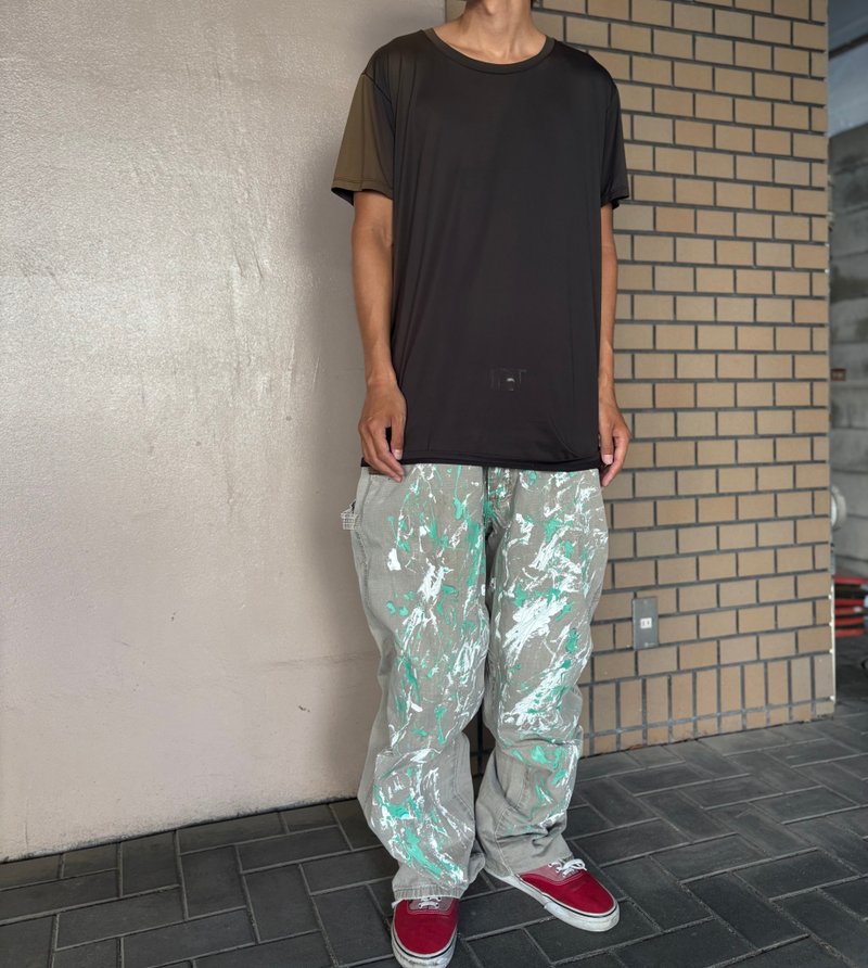 ペイントパンツ - 男長褲/休閒褲 - 棉．麻 