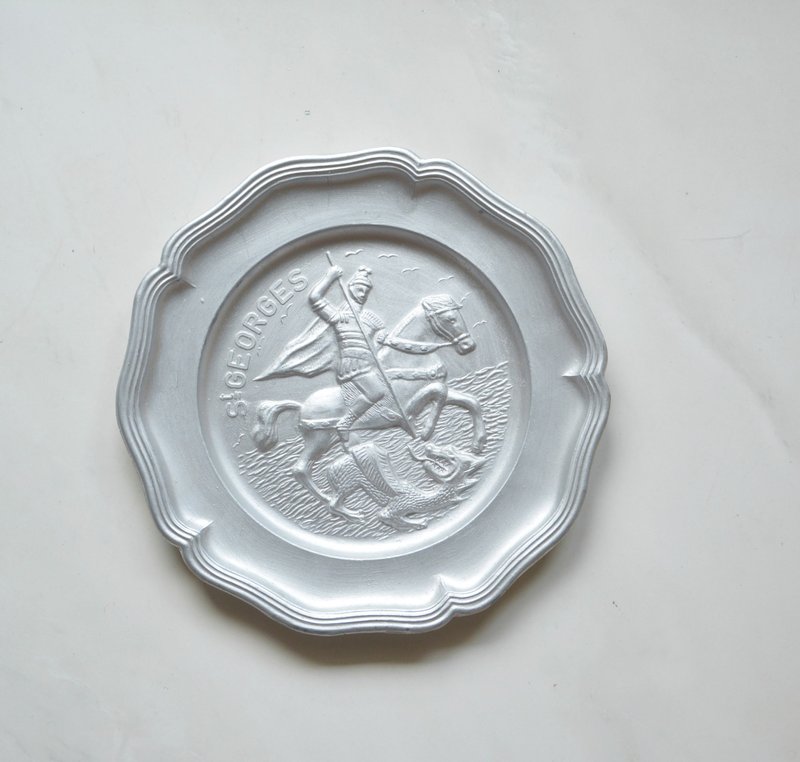 早期德國舊貨 金屬壁掛裝飾盤B - 擺飾/家飾品 - 其他金屬 灰色