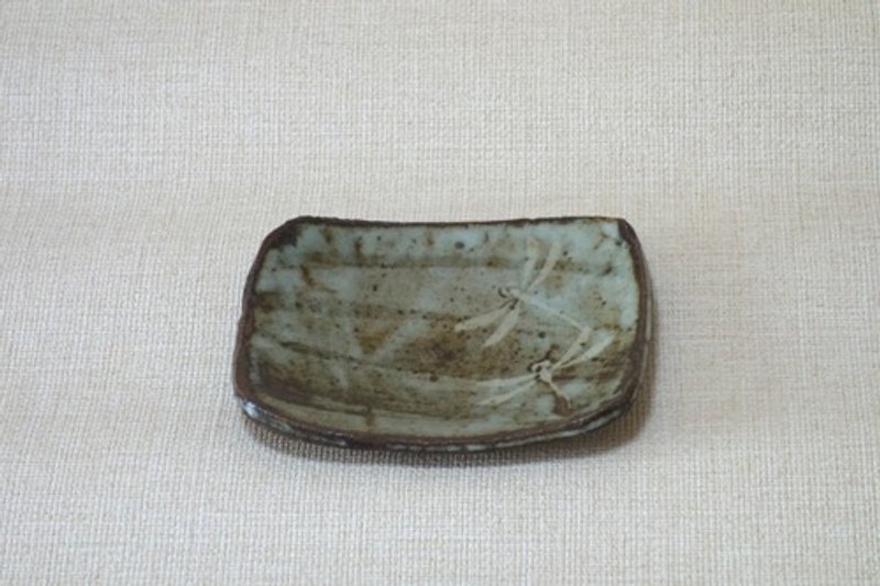 Rectangular Plate Dragonfly A - Plates & Trays - Pottery Gray