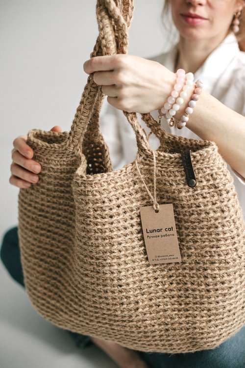 jute crochet bag online shopping