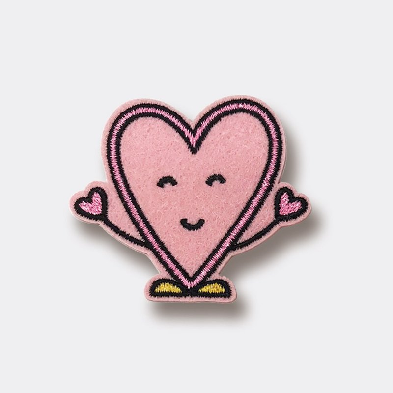 愛心頭別針Hearty Pin - 胸針 - 聚酯纖維 