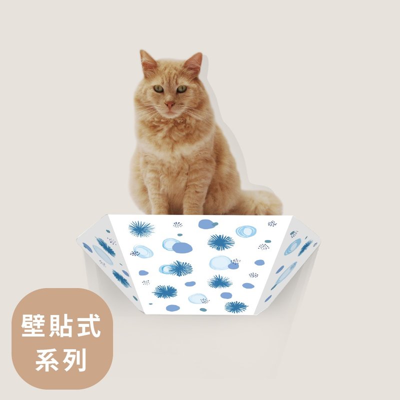 折折跳台45cm- 恬靜幻夢-原創設計 - 貓跳台/貓抓板 - 紙 多色