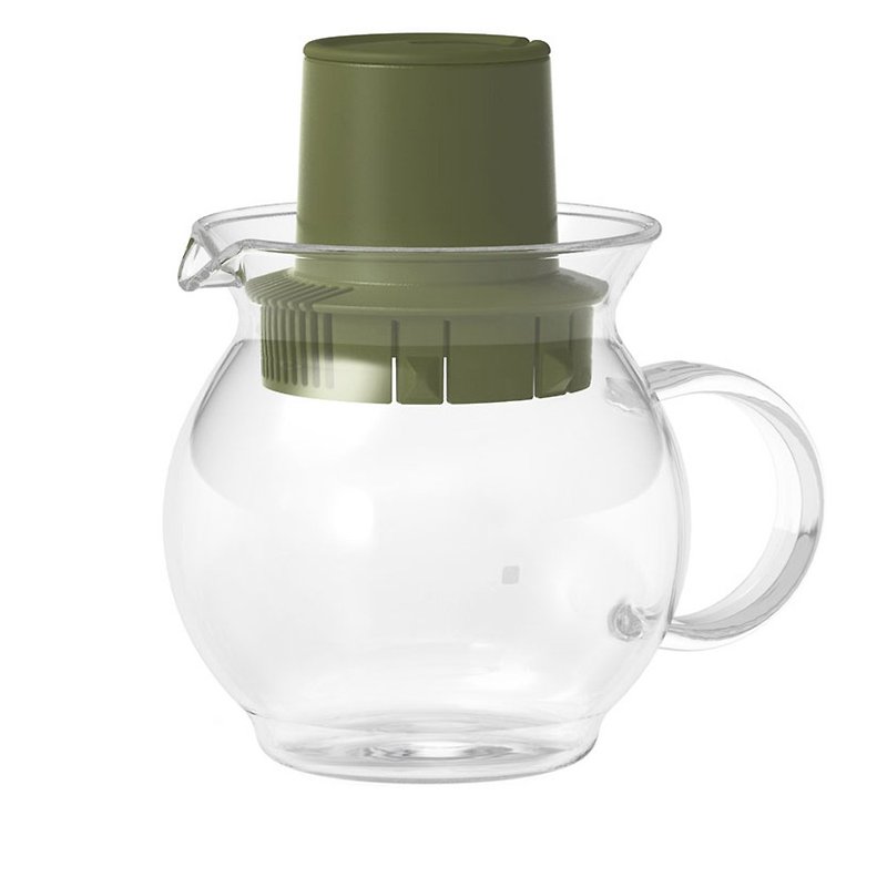 Green teapot for HARIO tea bags/TTH-30-OG - ถ้วย - แก้ว สีใส