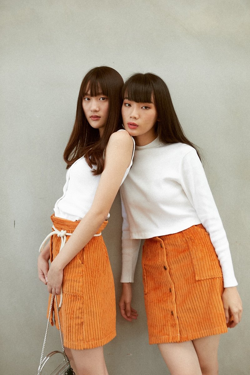 Highestjump pumpkin skirt - Skirts - Cotton & Hemp Orange