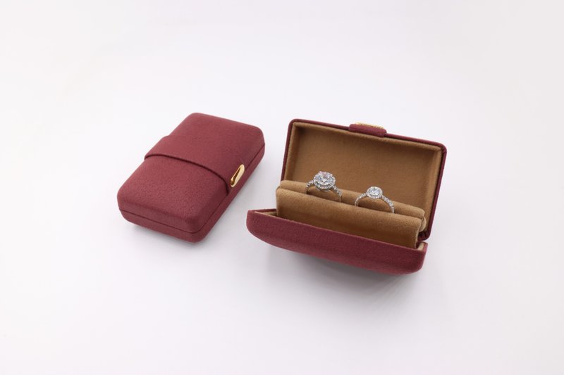 Travel Ring Box-Travel Jewelry Box Limited Ring Special Edition - กล่องเก็บของ - วัสดุอื่นๆ 