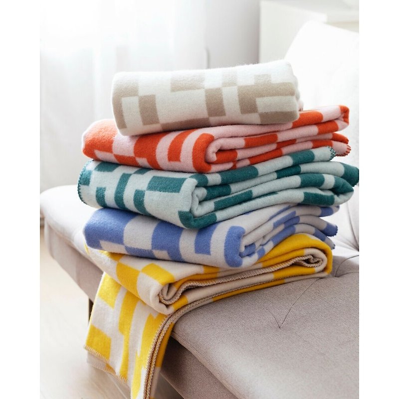 KOODI wool blanket (yellow) - Blankets & Throws - Wool Yellow