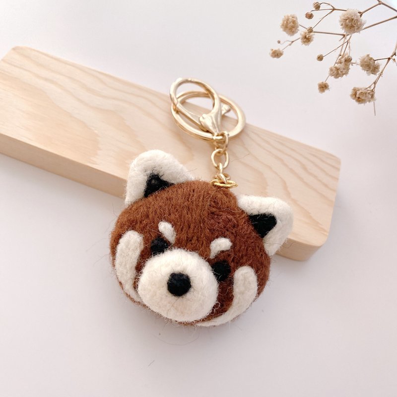 Wool Felt - Little Raccoon Keyring/Pin - ที่ห้อยกุญแจ - ขนแกะ 