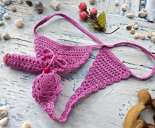 Crochet Lace Penis Sleeve Panties, Extreme Bikini for Men - Shop MezhanHook Men's  Underwear - Pinkoi