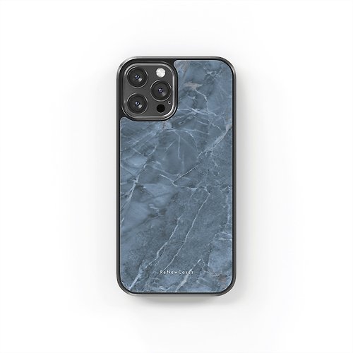 ReNewCases 環保 再生材料 iPhone 三合一防摔手機殼 靛藍大理石紋