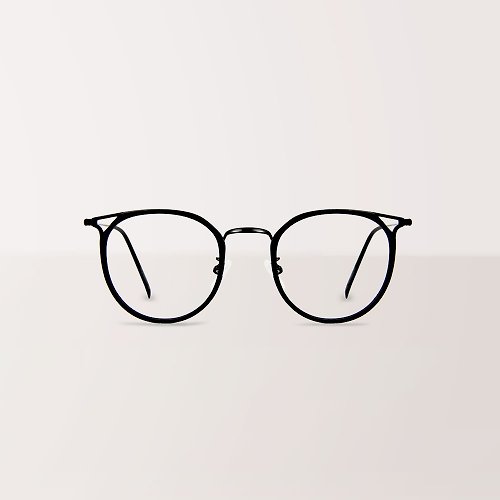 ASLLY Refined Eyewear ASLLY線條貓眼濾藍光眼鏡 | 經典圓框貓眼造型