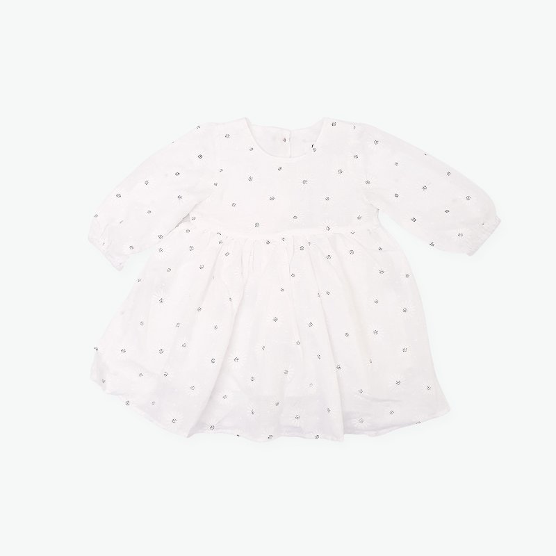 Aussie Imported Children's Wear-Sarah Dress - Kids' Dresses - Cotton & Hemp White