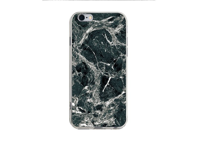 Orange Wood Marble Black Marble Pattern Transparent Phone Case iPhone 12 11 Max - เคส/ซองมือถือ - พลาสติก สีดำ