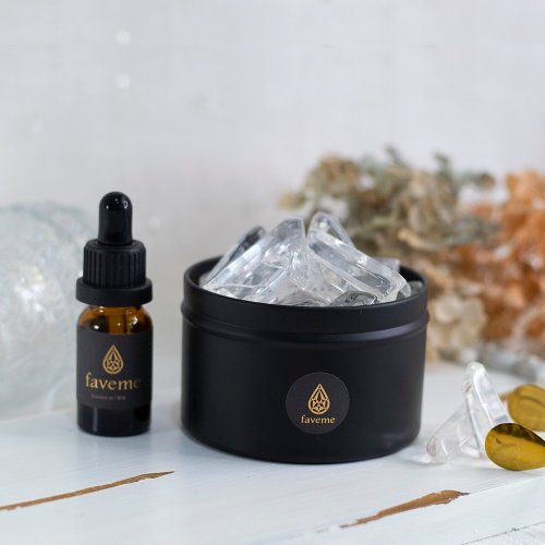 天然水晶ストーンディフューザーアロマオイルセットホワイトクリスタル