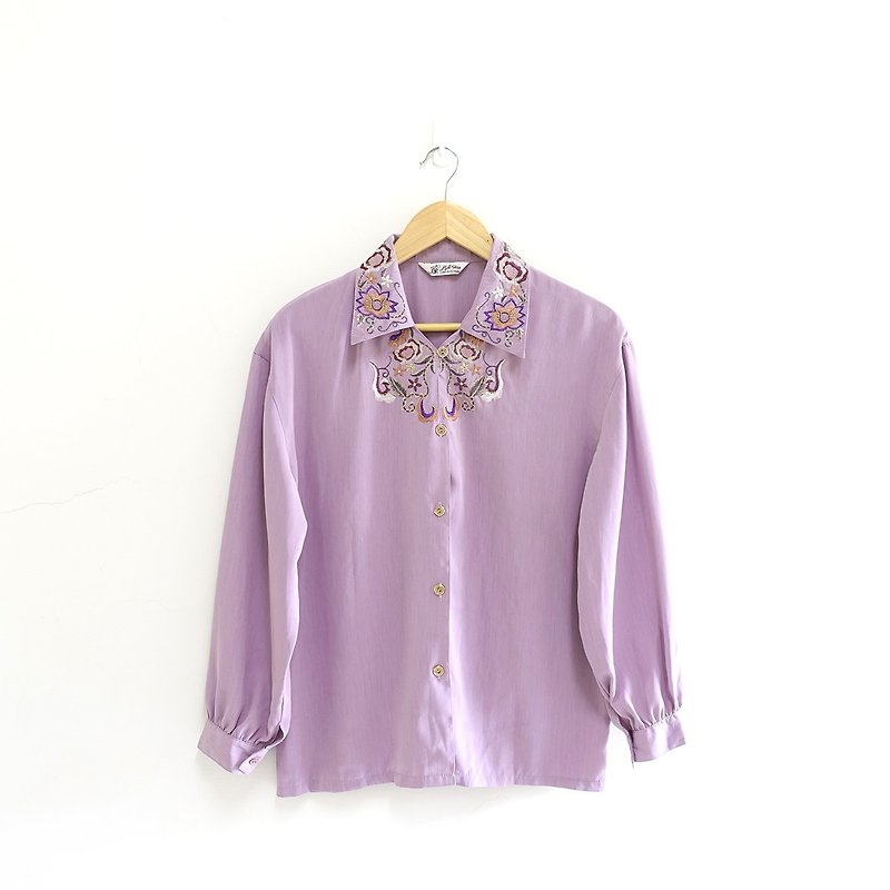 │Slowly│ Violet - vintage shirt │ vintage. Vintage. Art - Women's Shirts - Polyester Multicolor