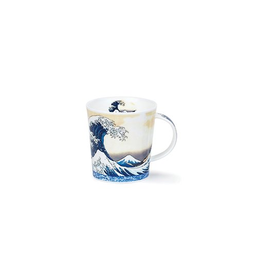 居禮名店 【100%英國製造】Dunoon 浮世繪骨瓷馬克杯-海浪-320ml