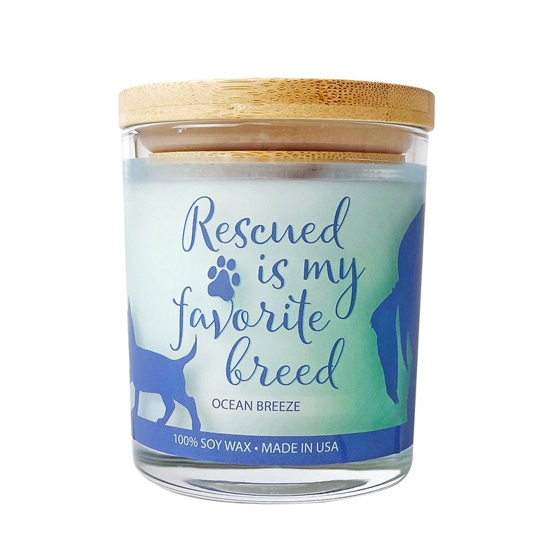 American PET HOUSE indoor deodorizing pet scented candle-Ocean Breeze - เทียน/เชิงเทียน - ขี้ผึ้ง 