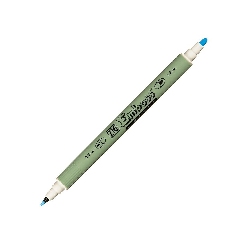 【Kuretake 日本吳竹】ZIG 雙頭浮雕筆 圓頭0.5mm/1.2mm - 其他書寫用具 - 塑膠 透明