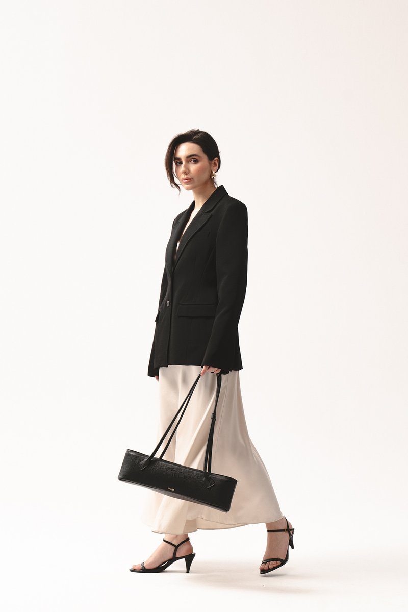 Leather Bag - Teckelete | Shoulder bag | Handcrafted in Europe | Italian Leather - 手提包/手提袋 - 真皮 黑色