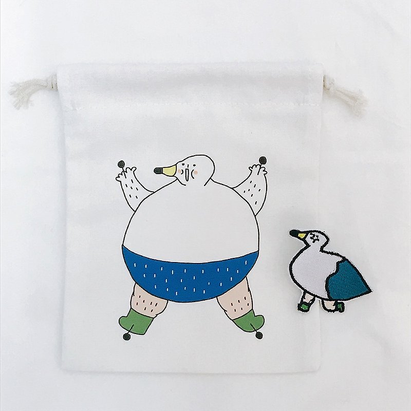 little bag / 多肉君 - Toiletry Bags & Pouches - Cotton & Hemp 