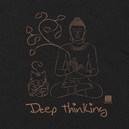 ブッダはTシャツを言った - 深い思考 - ショップ MIIN GIFT