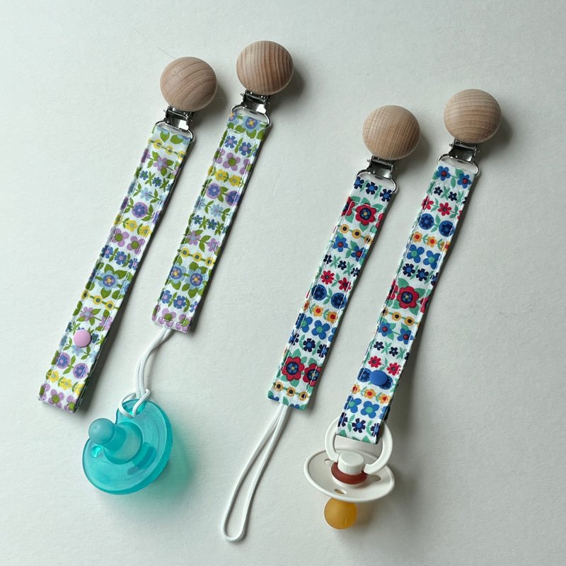 Printed pacifier chain (press buckle/rope style) - Baby Bottles & Pacifiers - Cotton & Hemp 