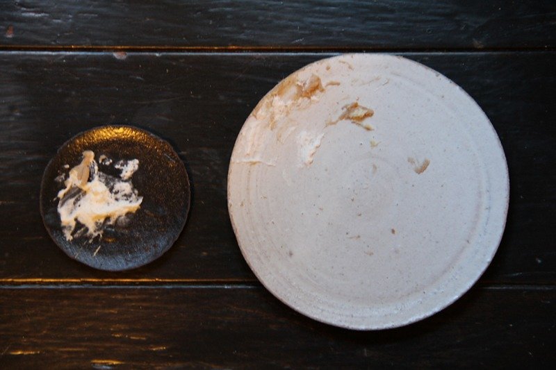 ●大きな丸い白い食器 - 小皿 - 陶器 ホワイト
