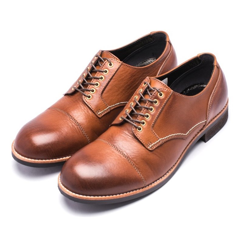 ARGIS Japan Outer Feather Style Handmade Wing Pattern Leather Shoes #71140 Coffee-Handmade in Japan - Men's Leather Shoes - Genuine Leather Brown