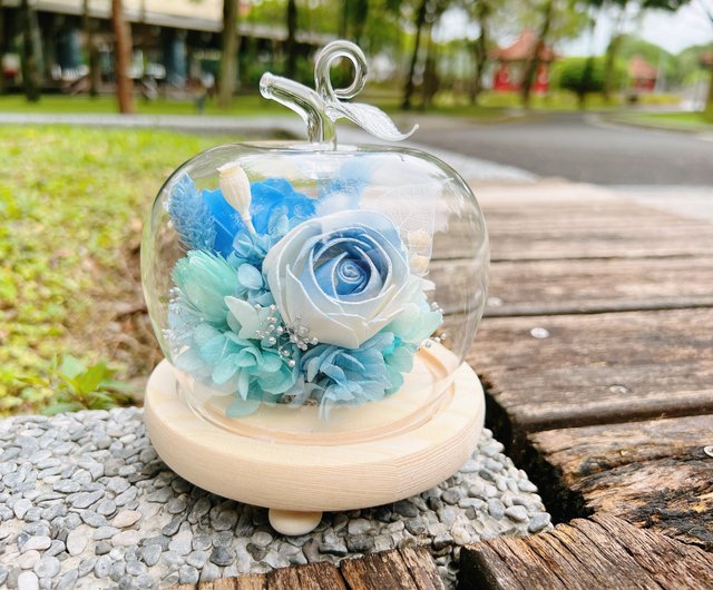 Lilo and Stitch/Stitch/Eternal Flower/Dried Flower/Night Light/Glass Cup/ Glass Cover - Shop huayiflowerdesign Dried Flowers & Bouquets - Pinkoi