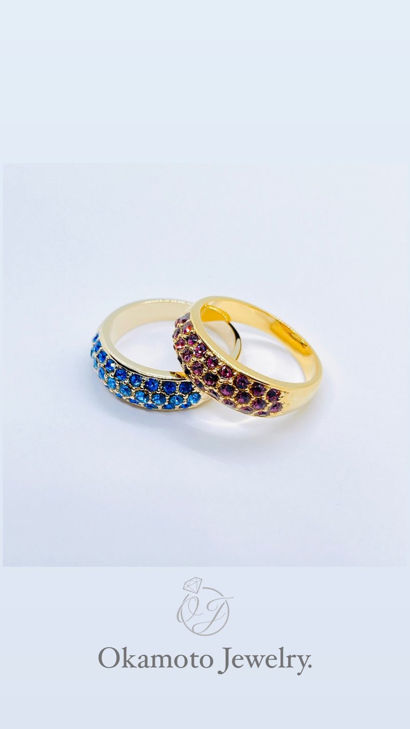 Pavé ring (fully custom made) - แหวนทั่วไป - โลหะ สีทอง