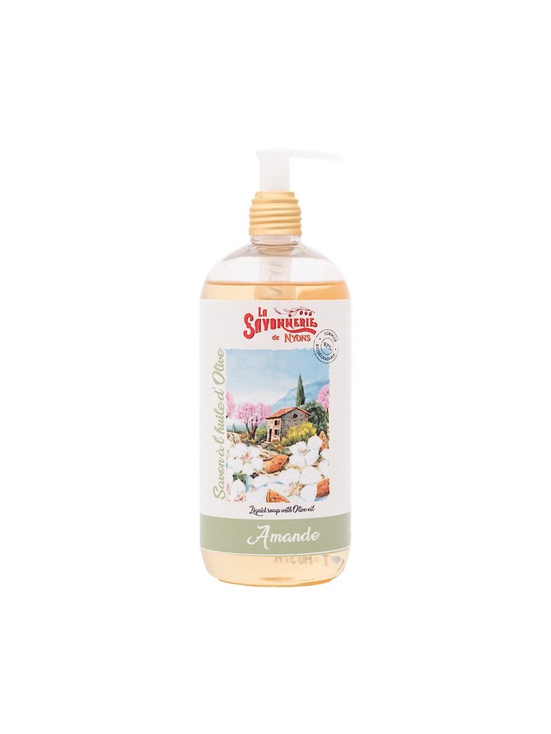 La Savonnerie de Nyons White Almond Marseille Liquid Soap - Body Wash - Other Materials Multicolor