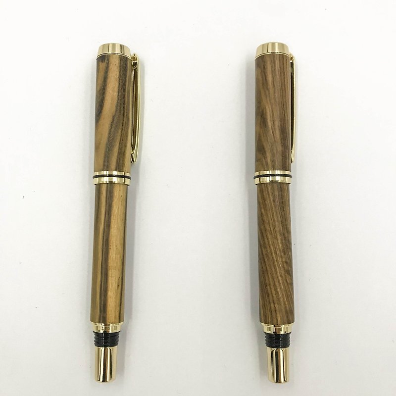 Pen-Taiwan Pistacia/Glossy Gold - ปากกาหมึกซึม - ไม้ 