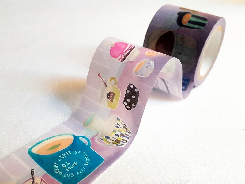 [Hoppy] Mini Box-Cup2 cup purple paper tape / GTIN: 4713077970867 - Washi Tape - Paper 