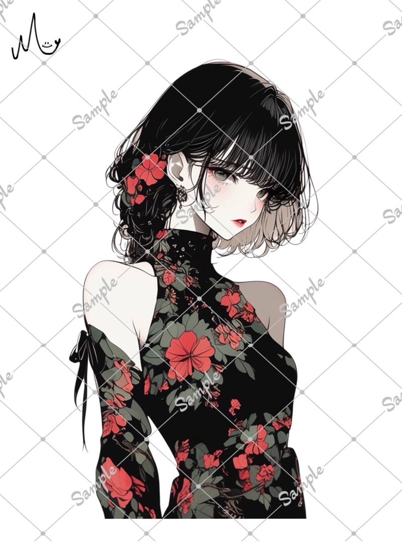 オリジナル人物ステッカー - 貼紙 - 紙 