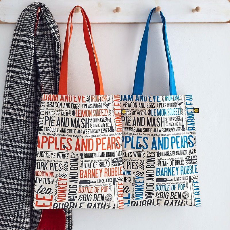 British Egg Cotton Canvas Bag East London Proverb - Handbags & Totes - Cotton & Hemp 