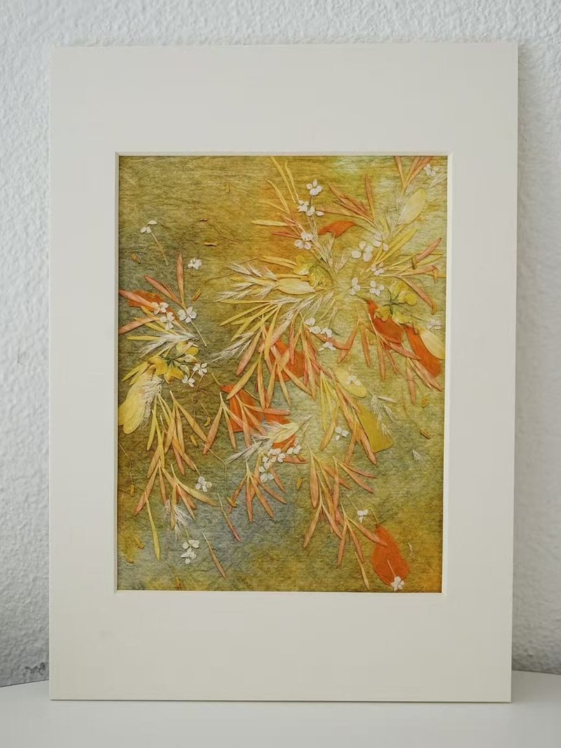 ŽIRAFA【芒辰之舞】焰火押花作品藝術微噴畫家居裝飾畫芯 - 海報/掛畫/掛布 - 紙 橘色